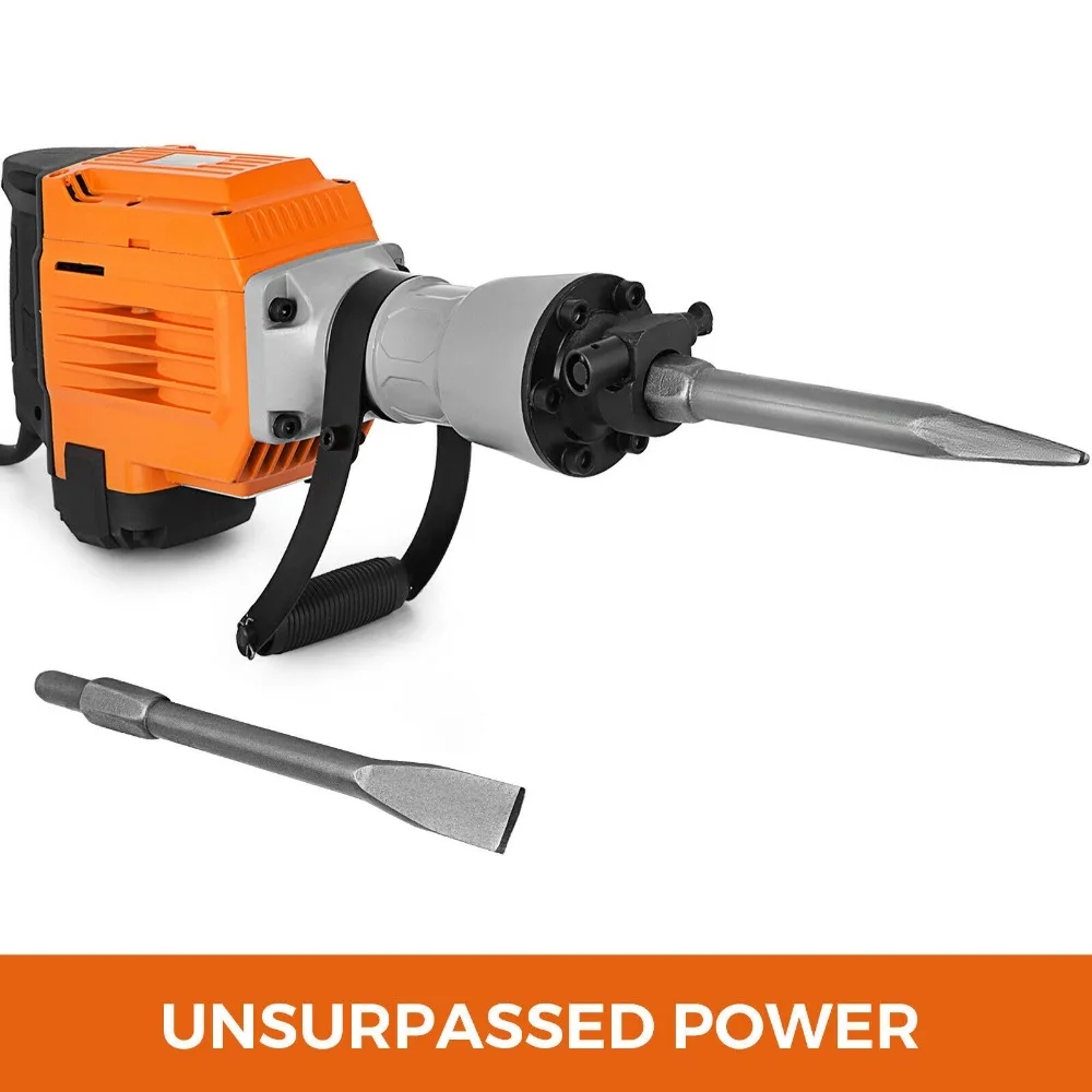 3600w Electric Demolition Hammer Heavy Duty Concrete Breaker 1400rpm