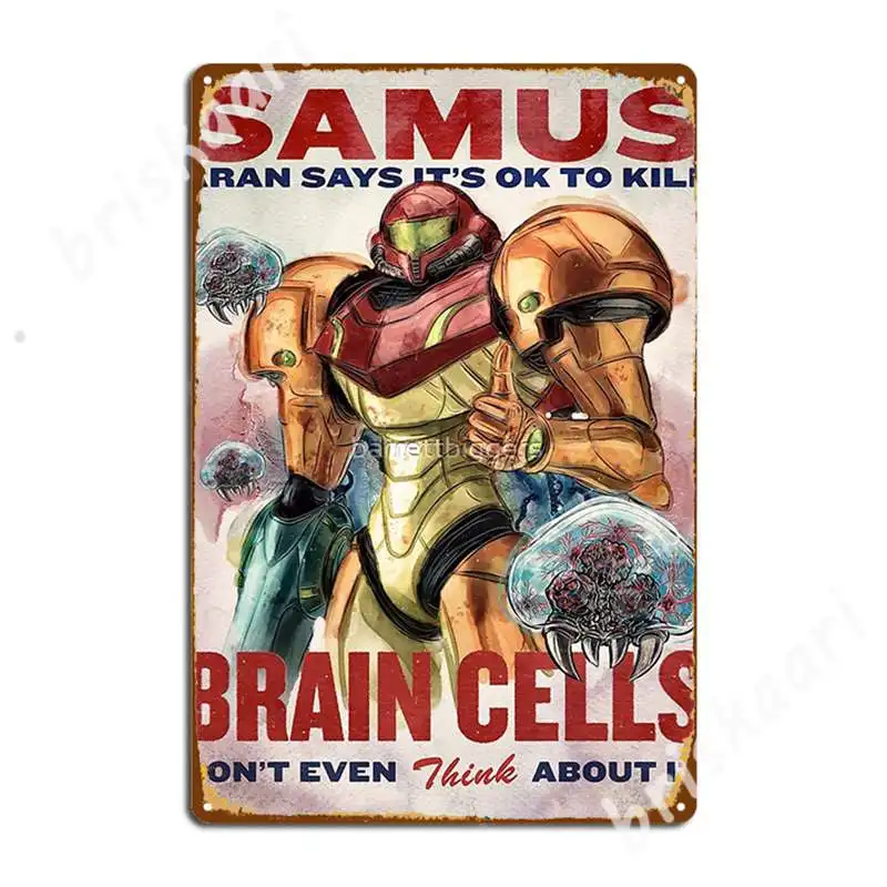 

Kill Brain Cells Metal Signs Cave pub personalized Cinema Living Room Wall Decor Tin sign Posters