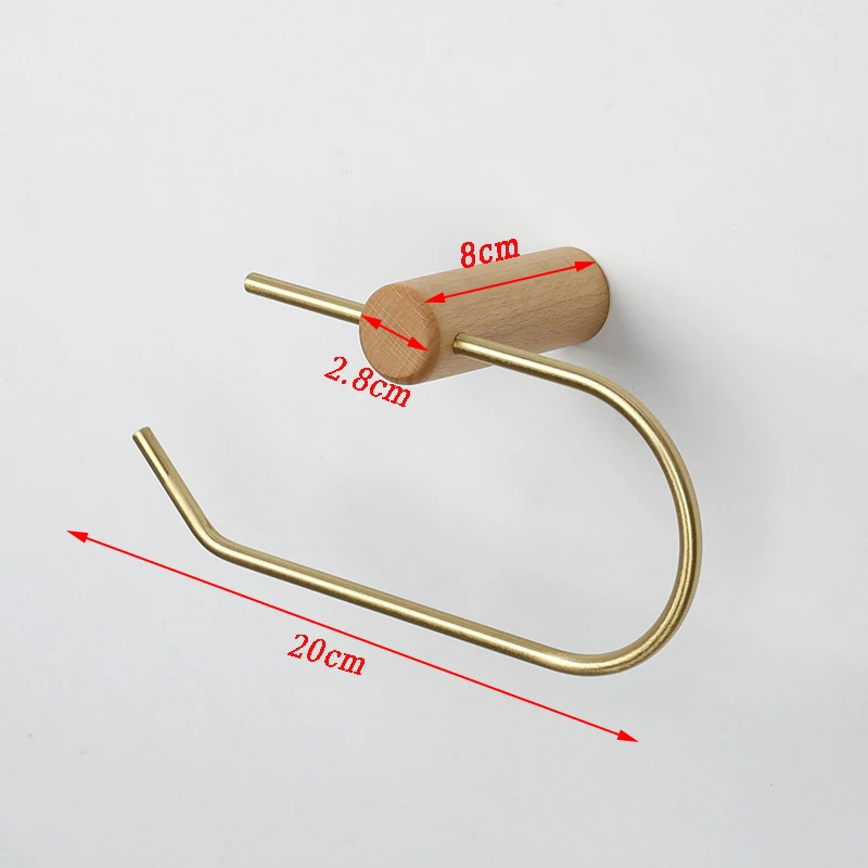욕실 화장지 홀더, 벽걸이 티슈 롤 행거, 욕실 액세서리, 벽 종이, Porta Papel Higienico Wood Copper
