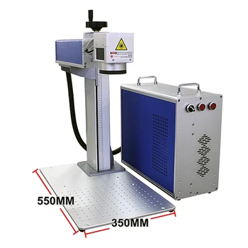 

LY separated fiber laser nameplate Marking machine with 20w 30w 50w Super-laser Max Raycus Fiber laser for metal engraving