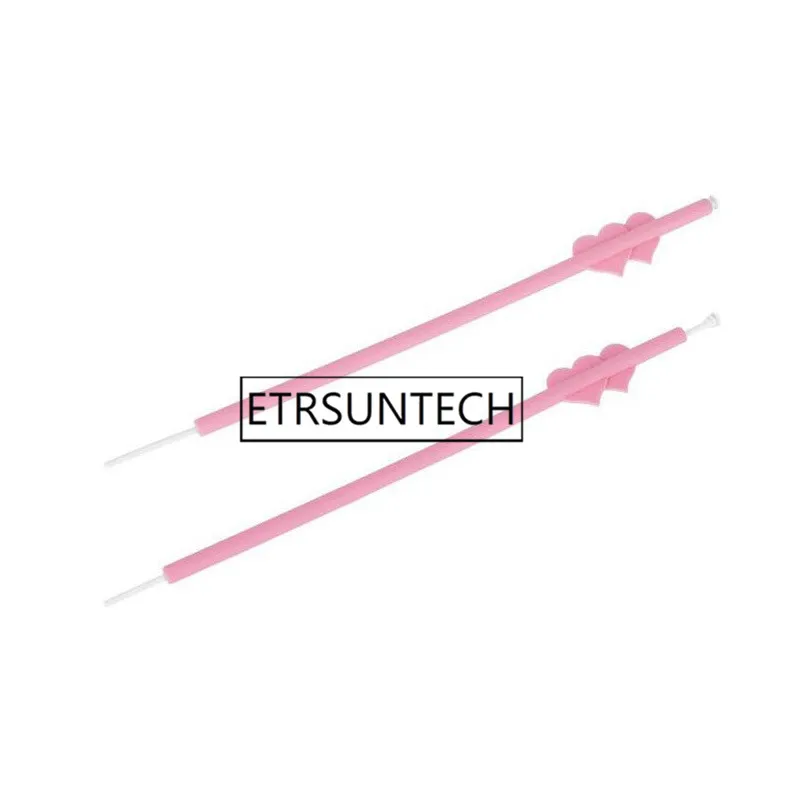 100sets Reusable Silicone Cute Love Heart Straws Portable Collapsible Straight Drinking Straws with Cleaning Brushes