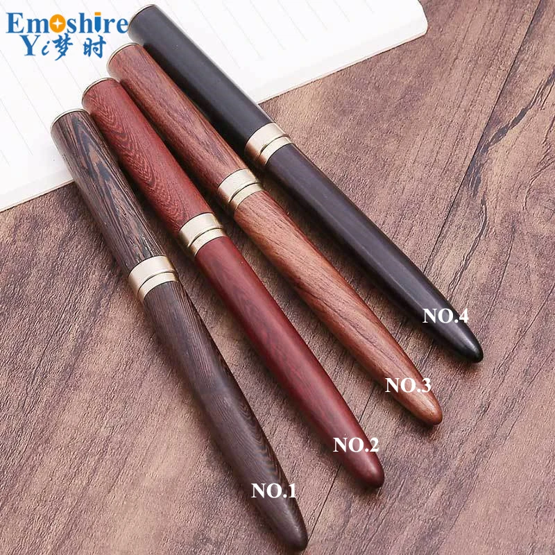 Kreatif Kayu Pulpen Retro Bisnis Kantor Pena Tanda Tangan Kustom Perusahaan Logo Anggur Hadiah Perusahaan Pulpen P770 Pulpen Aliexpress