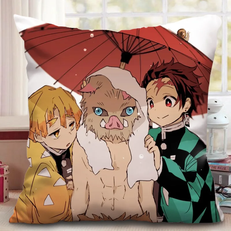 O DIOCOS Demon Slayer Kimetsu no Yaiba Nezuko подушка диван в стиле аниме Подушка Рождественский подарок 40X40 см - Цвет: O