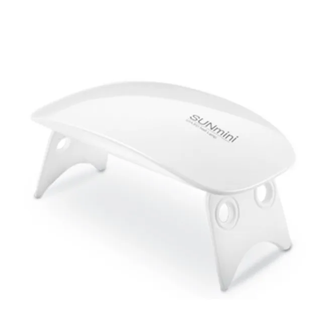 Lidan 6W Nail Dryer LED UV Lamp Micro USB Gel Varnish Curing Machine Nail Art Equipment 6 Lamp Beads For Home Manicure Nail Tool White