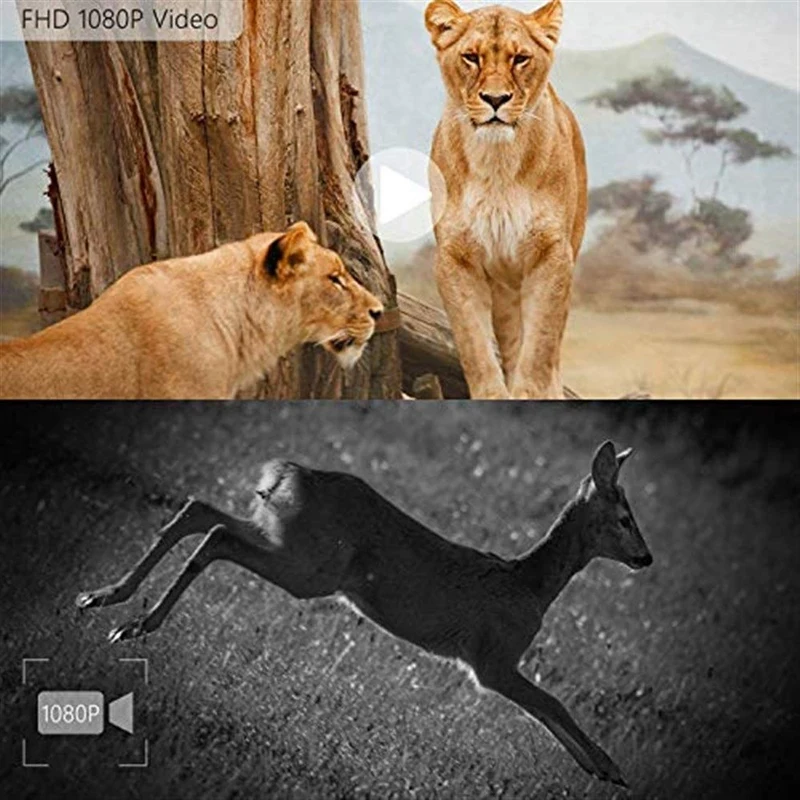 FFYY-Trail Game Camera,1080P Hd Ir Led Hunting Camera Waterproof Wildlife 950Nm Infared Night-Vision Photo Traps Scouting Motion