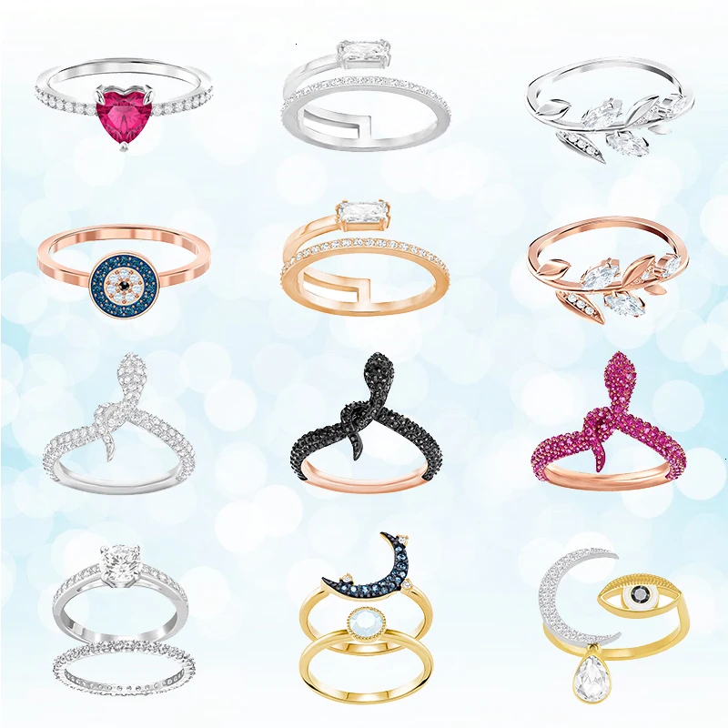 

Swa sterling silver ring 925 ladies 2019 new trend in European and American fashion jewelry present holiday style