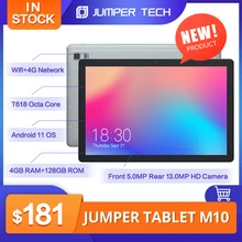 2021 Newest Jumper M10 10.1 inch Tablet  Android 11 4GB RAM 128GB ROM UNISOC T618 Octa Core 13MP Camera Wifi 5G Bluetooth 5.0