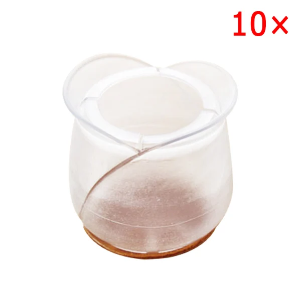 10pcs Silicone Rectangle Square Round Chair Leg Caps Feet Pads Furniture Table Covers Wood Floor Protectors can CSV - Цвет: style 10