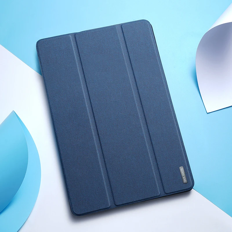 

For Samsung Tab S7 Plus Tablet Sleeve Dux Ducis Trifold Smart Sleep Flip Leather Case for Samsung Tab S7  Pencil Holder