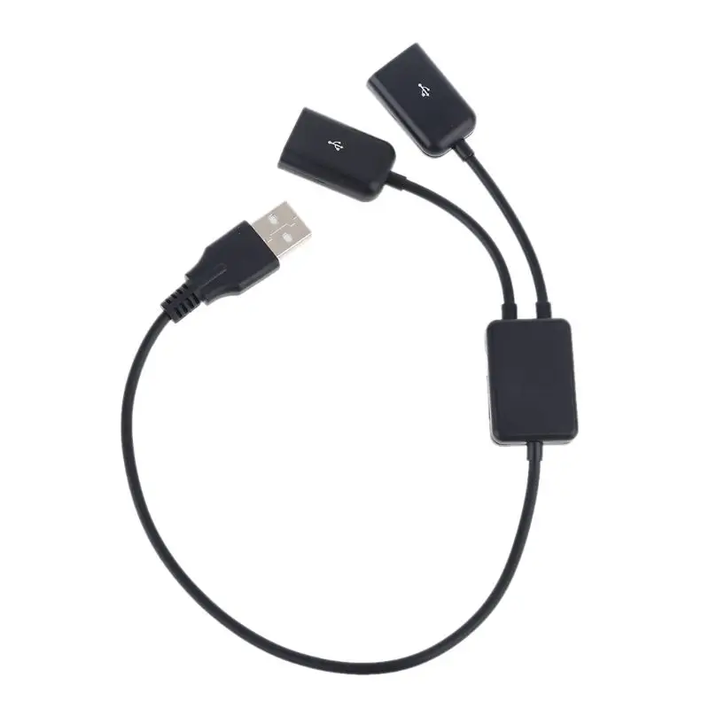 Прочный USB-кабель OTG Hub высокоскоростной USB 2 0 штекер на двойной гнездо адаптер