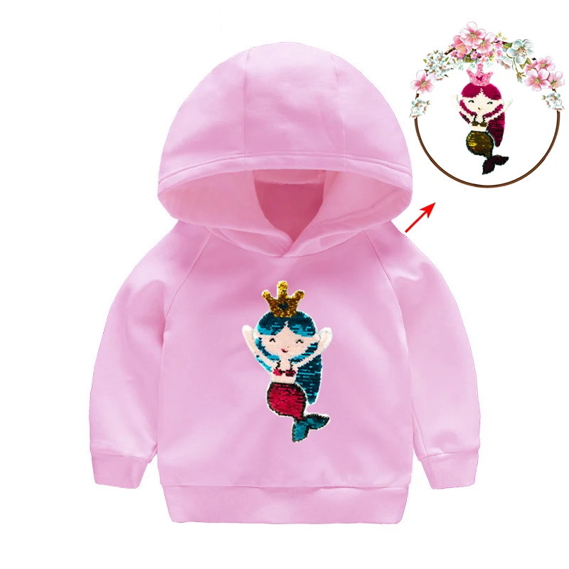 pink with fur Толстовки с капюшоном для девочек; коллекция года; Одежда для девочек; сезон осень-зима; детская толстовка с капюшоном для девочек; детские топы с длинными рукавами; футболки - Цвет: pink with fur