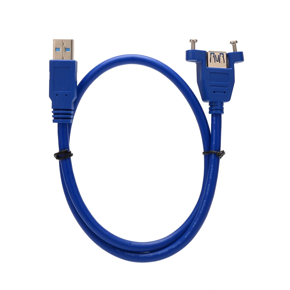 USB 3 0 удлинитель штекер-гнездо кабеля Шнур винтовой панельный кронштейн м 6 1 5 м/0