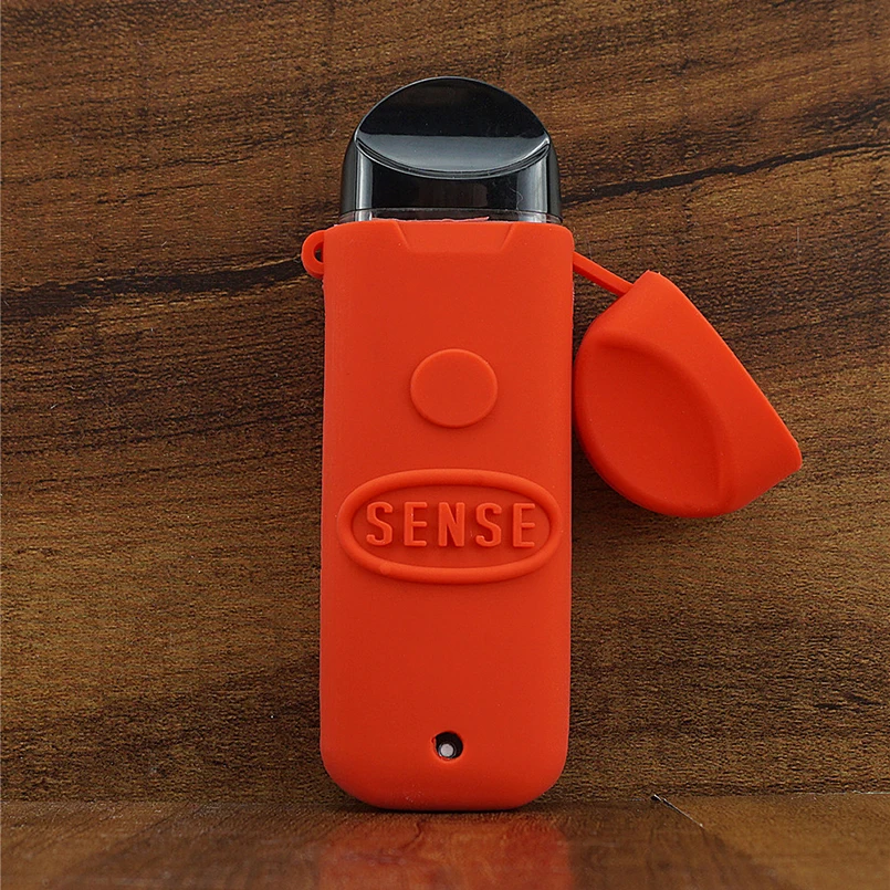 Red Текстурированный чехол для Sense Orbit Pod Starter Kit 1100 мАч защитный резиновый силиконовый чехол для защиты кожи кожаный чехол - Цвет: Red
