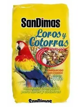 

San Dimas - Alimento para Pã¡Jaros Loros y cotorras 700 gr