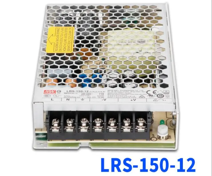 [Семь Неоновые] бренд MEAN WELL представляет LRS-150-12 12V 12.5A 150 Вт высокой мощности Мощность высокая эффективность один Выход переключение Питание