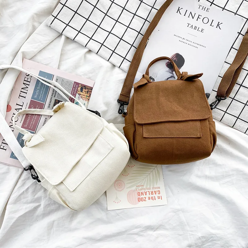 

Sac Femme Crossbody Bags for Women Sac Bandouliere Femme Taschen Women Simple Versatile Pure Color Girl Canvas Shoulder Bag