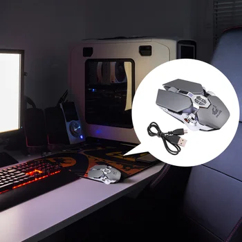 

1 PC Rechargeable Durable Silent with USB Receiver Gaming Mouse for Desktop Computer