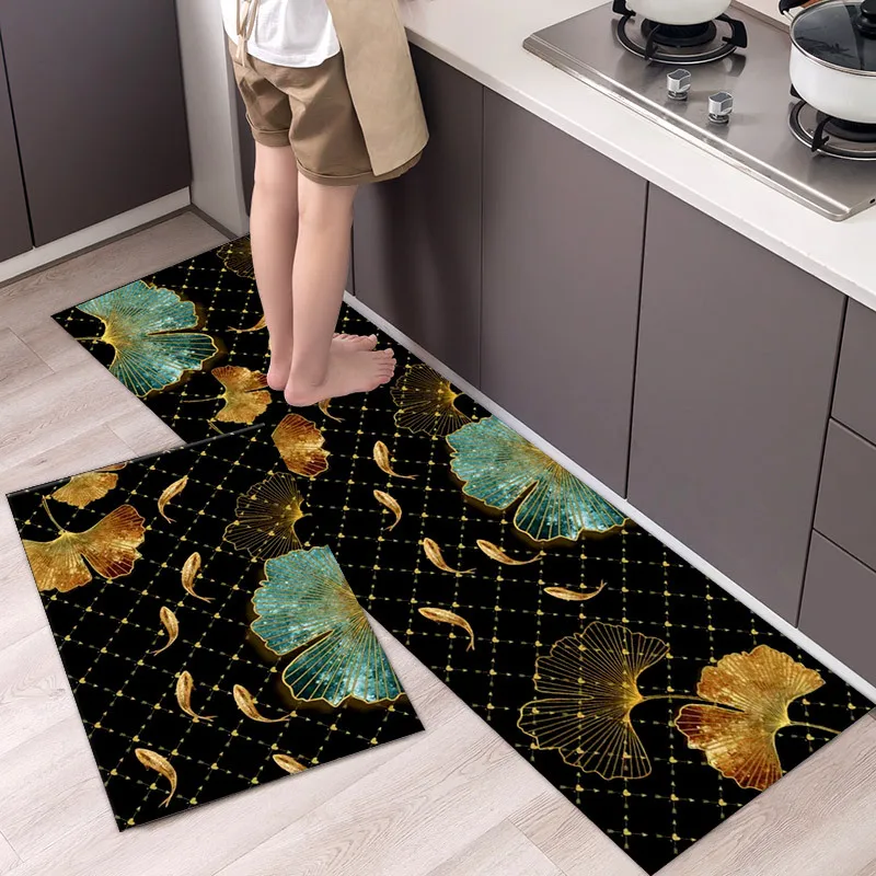 alfombra cocina antideslizante lavable felpudos puerta de entrada  divertidos Alfombra moderna de estilo nórdico para el hogar, tapete suave  de tira larga para el suelo de la cocina, decoración moderna para el pasillo