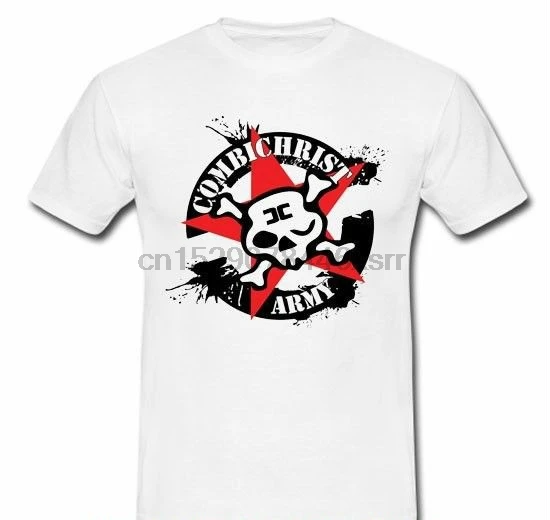 Combichrist Army American Aggrotech Band Vnv Nation T Shirt Tee S M L Xl 2Xl 2018 Hot Sale New MenT | Мужская одежда