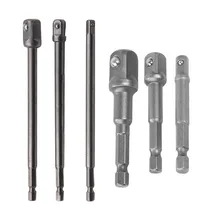 6 шт. ударное сверло набор гнезд адаптера удлинитель 1/" 3/8" и 1/" Ударный Драйвер гнездо адаптера удлинитель