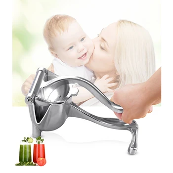 

Silver Metal Manual Juicer Fruit Squeezer Juice Squeezer Lemon Orange Juicer Press Household Multifunctional Juicer