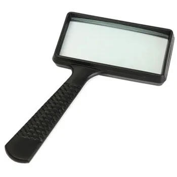 

Reading Jewelry Tool Rectangular Newspaper Accessories Long Handle Large Old Man Handheld Magnifying Glass