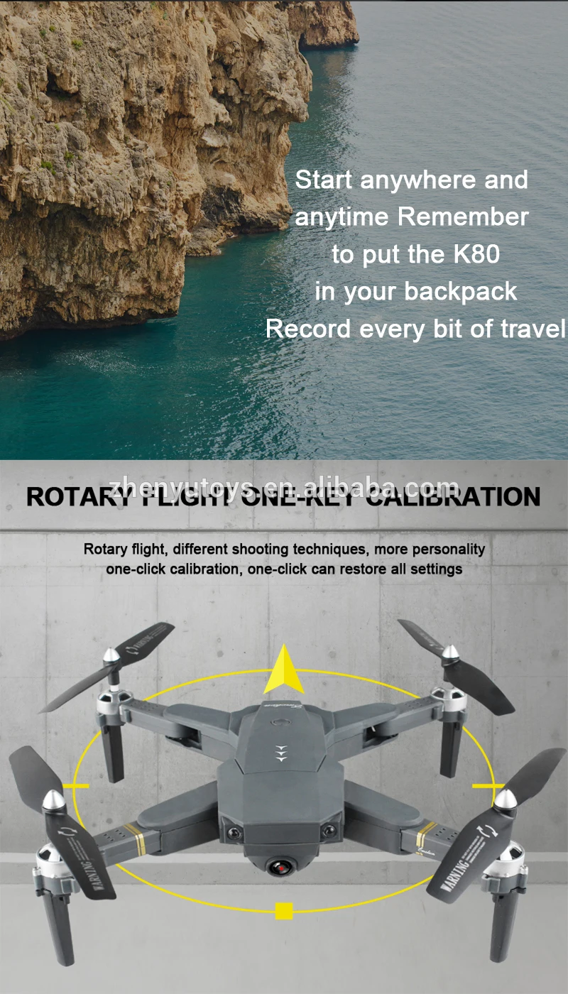 Дрон K80 новейший Карманный Квадрокоптер Радиоуправляемый Дрон Летающий более комбинированный персональный Радиоуправляемый Дрон с широкоугольной камерой 5 Мп 1080p HD