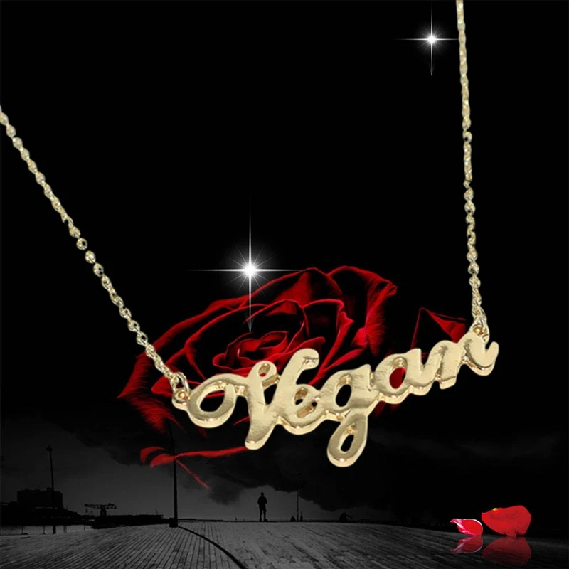 Vegan Necklace Simple Charm Vegetarian Necklace No Cages Animal Rights Veganism Pride Vegan Gift for Vegetarian Freedom