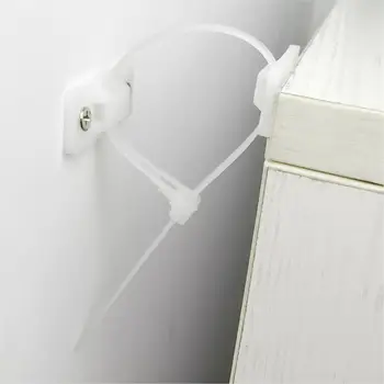 

10PCS Baby Child Nylon Anti-Rewind Buckle Cabinet Anti-Rewinding Wardrobe Furniture Anti-Flip Device For Baby Safty Protect