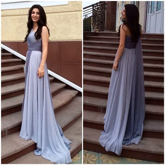 Vestido de formatura длинное шифоновое платье на одно плечо для выпускного вечера, простой дизайн, вечерние платья для особых случаев, платья подружки невесты