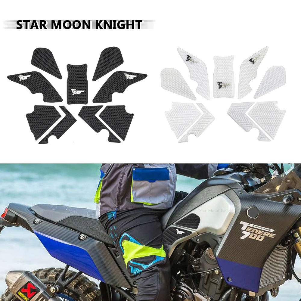 2019 2020 Motorcycle Non-slip Side Fuel Tank Stickers Waterproof Pad Rubber Sticker FOR YAMAHA Tenere 700 T700 XTZ 700 XTZ 690