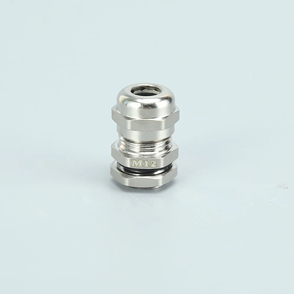 

PG7 Brass Cable Gland Waterproof M12 Thread Adjustable 3-6.5mm Cable Gland Joint Lock-nut Included