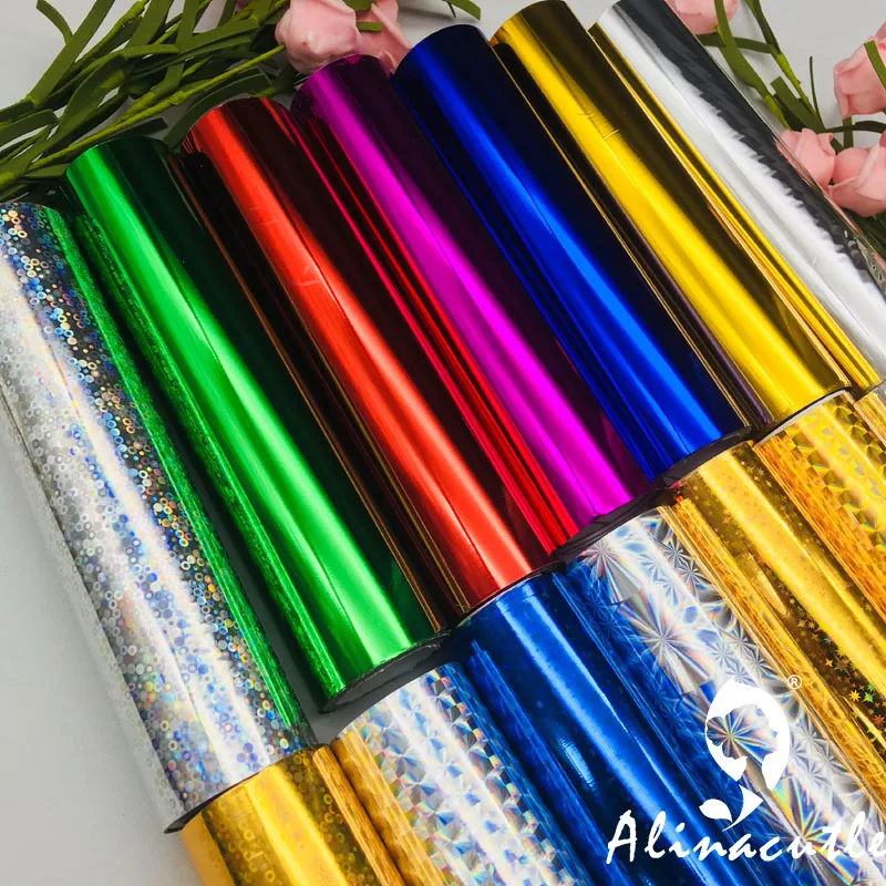 craft foil 3M X15cm Hot Foil Rolls Hot Stamping Foils Paper Holographic Heat Transfer Foil DIY Crafts
