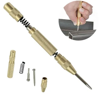 

2 Pcs Center Punch Strikes Locator Automatic Spring Type Tool Kit For Threading