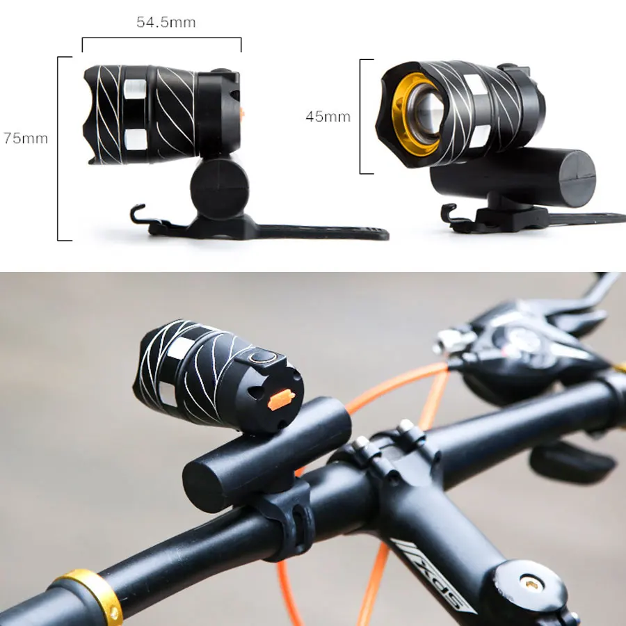Flash Deal Basecamp 15000LM Free Zoom Waterproof T6 LED Bicycle Light Bike Front Lamp Torch Headlight with USB Rechargeable Cycling light 1