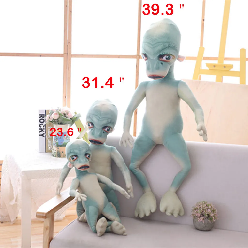 

Alien Plush Toy Cotton Soft Stuffed The Extra-Terrestrial Weird Funny Doll Simulation alien doll creative plush toy gift#guahao