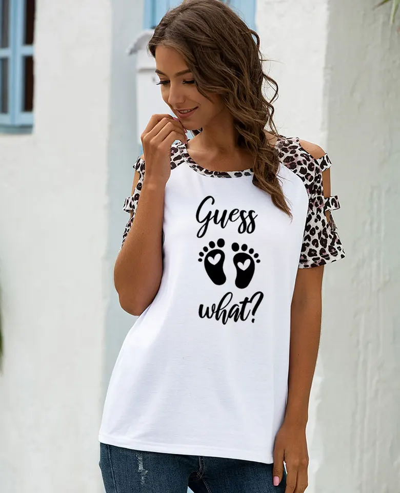 raglan shirt with leopard sleeves