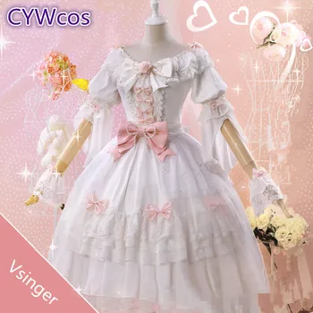 

New! VOCALOID Vsinger Yuezheng Ling Cosplay Costume Woman Wedding Dress Lolita Lovely Outfits Girl Christmas Gift Sets Dresses