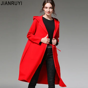 

2019 new fat mm large size women's autumn and winter loose fashion drawstring casual slim hooded jacket female 7567