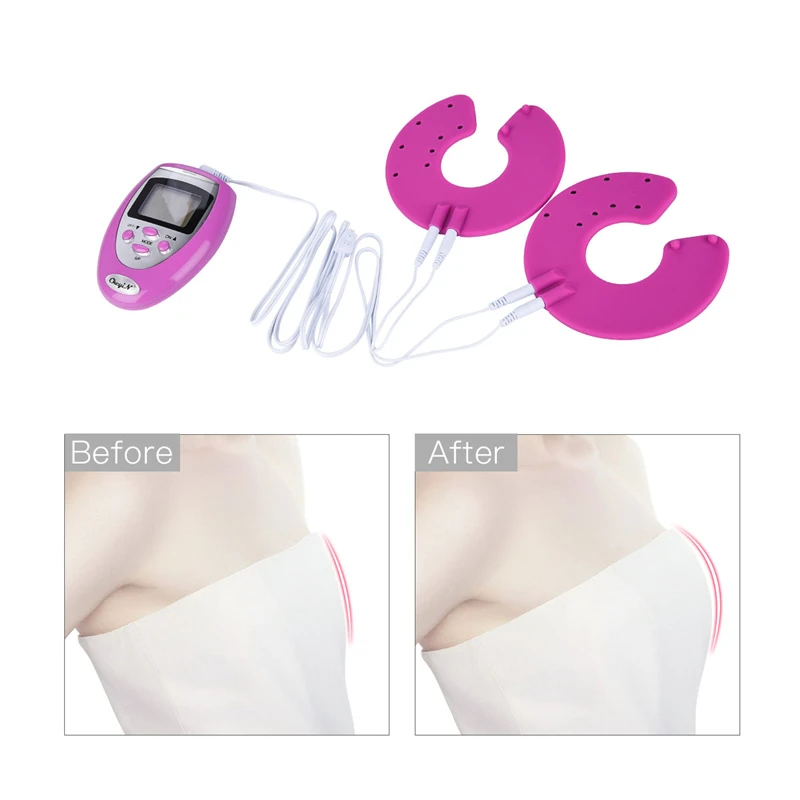 Electronic Breast Enhancer Massager Bust Enlargement Growth Muscle Stimulator Pulse Chest Massage Enlarger For Women | Красота и
