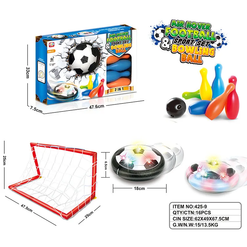 

Circulation Airflow Floating Ball with Bowling Suspension Football Door Set Electric Light Included Light