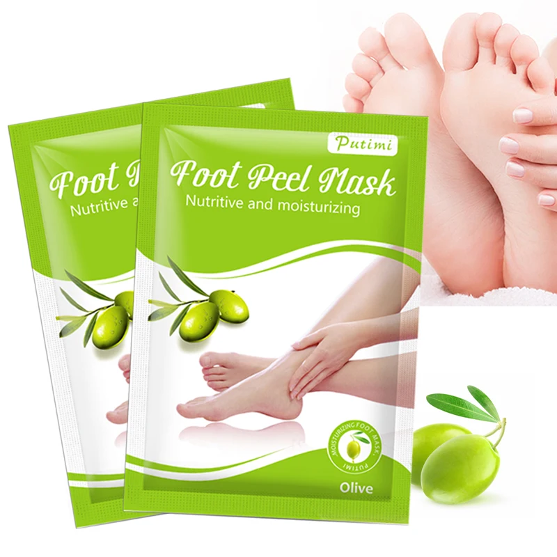 

Putimi Exfoliating Foot Mask Nurishing Remove Dead Skin Foot Mask Peeling Feet Masks Whitening Calluses Foot Care Pedicure Socks