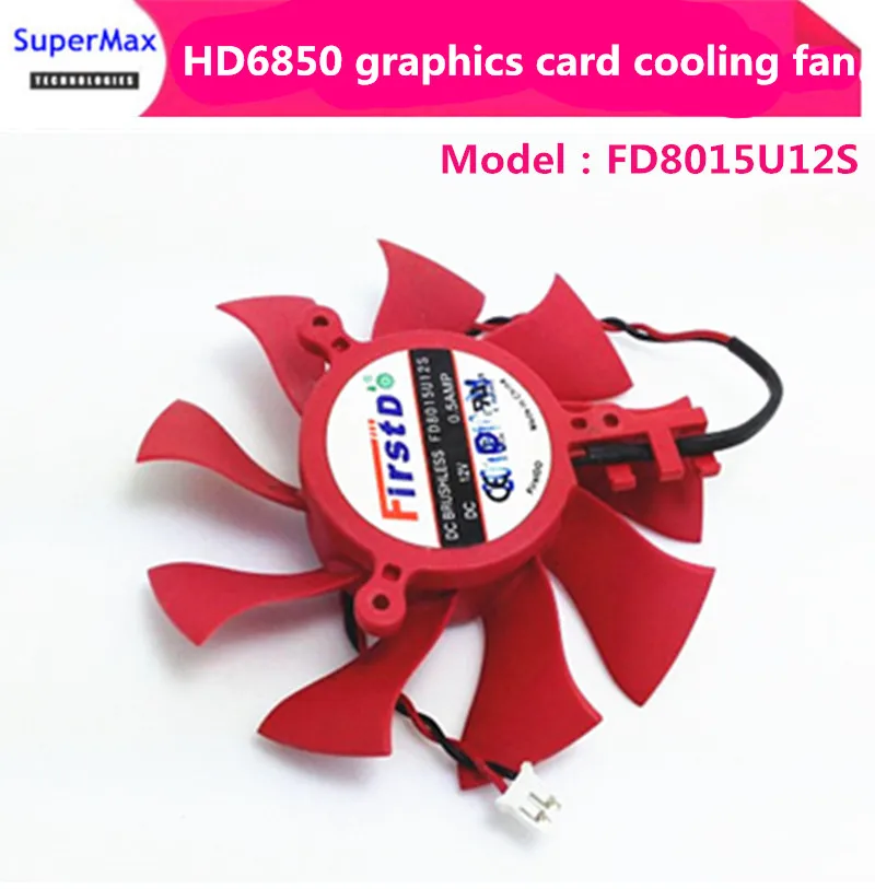 

1 шт., охлаждающий вентилятор для видеокарты HD6850 King Titanium HD4860, 12 В, 0,5 А, FD8015U12S