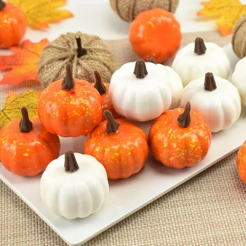 

Decor Foam Prop Pumpkin Gift Reusable 22pcs Foam Mini DIY Artificial Party