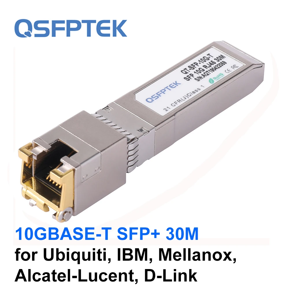 10GBASE T SFP+ Copper RJ45 Module Transceiver for Ubiquiti, IBM