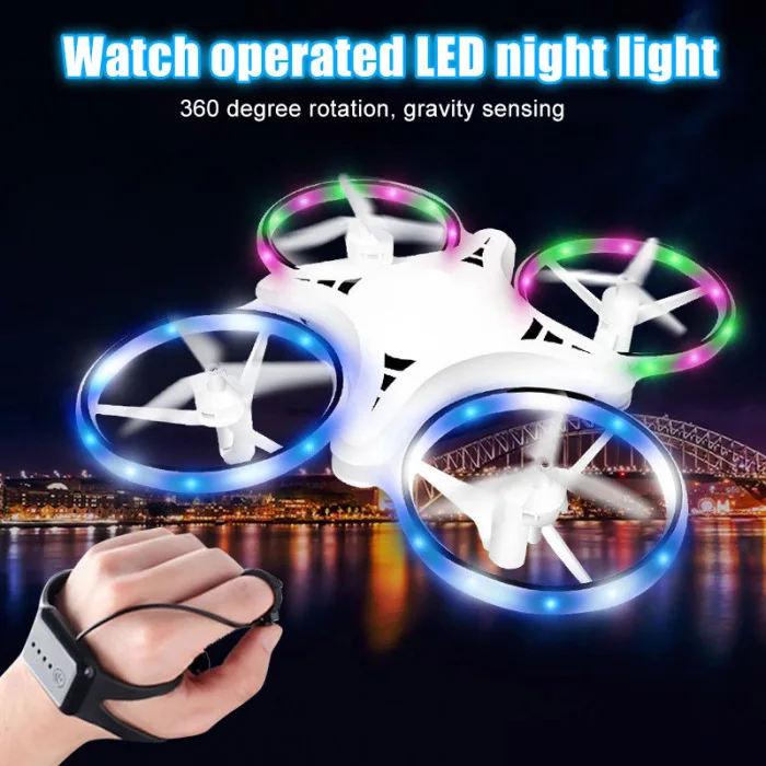 Смарт-часы Quadcopter Gravity Sense летающая игрушка Инфракрасный датчик жеста пульт дистанционного управления летательный аппарат с светодиодный подсветкой VH99
