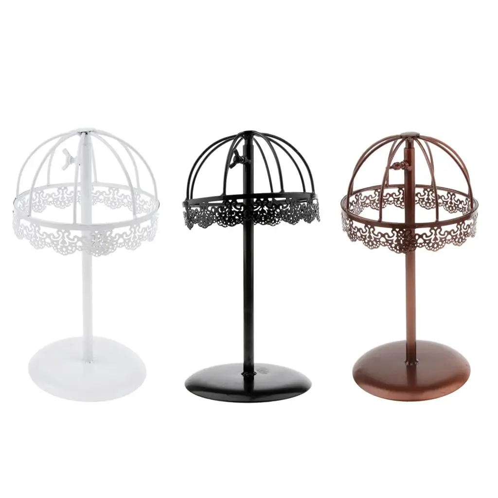 3pcs Free Standing Hat Display Holder Cap Storage Wig Dryer Stand Rack Shelf