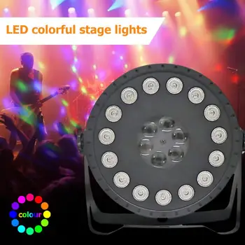 

AC 15LED 90-240V Adjustable Stage Lights DMX Voice Control Christmas Disco Party Bar Stage Decorative Lamps Projetcor