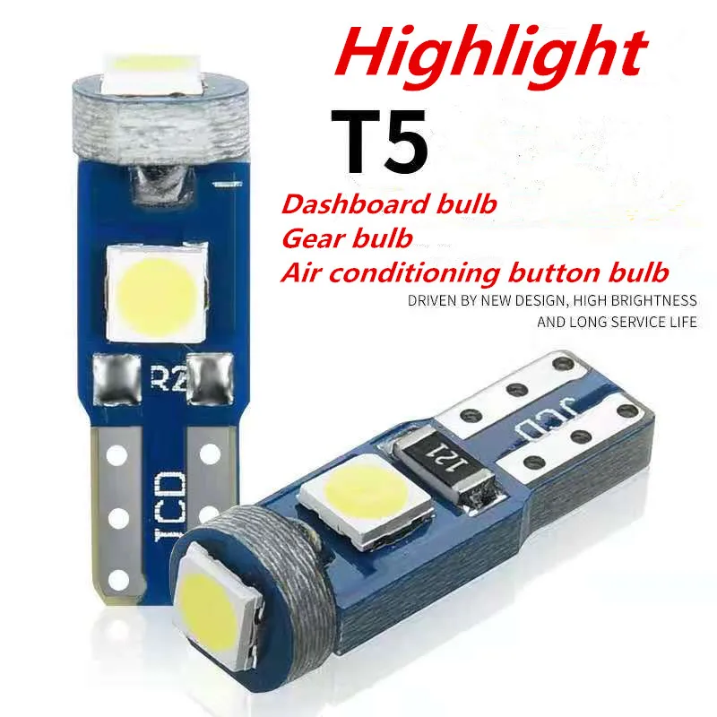 (30 шт.) T5 светодиодный ные лампы 3SMD инструмент: клин Приборная панель автомобиля