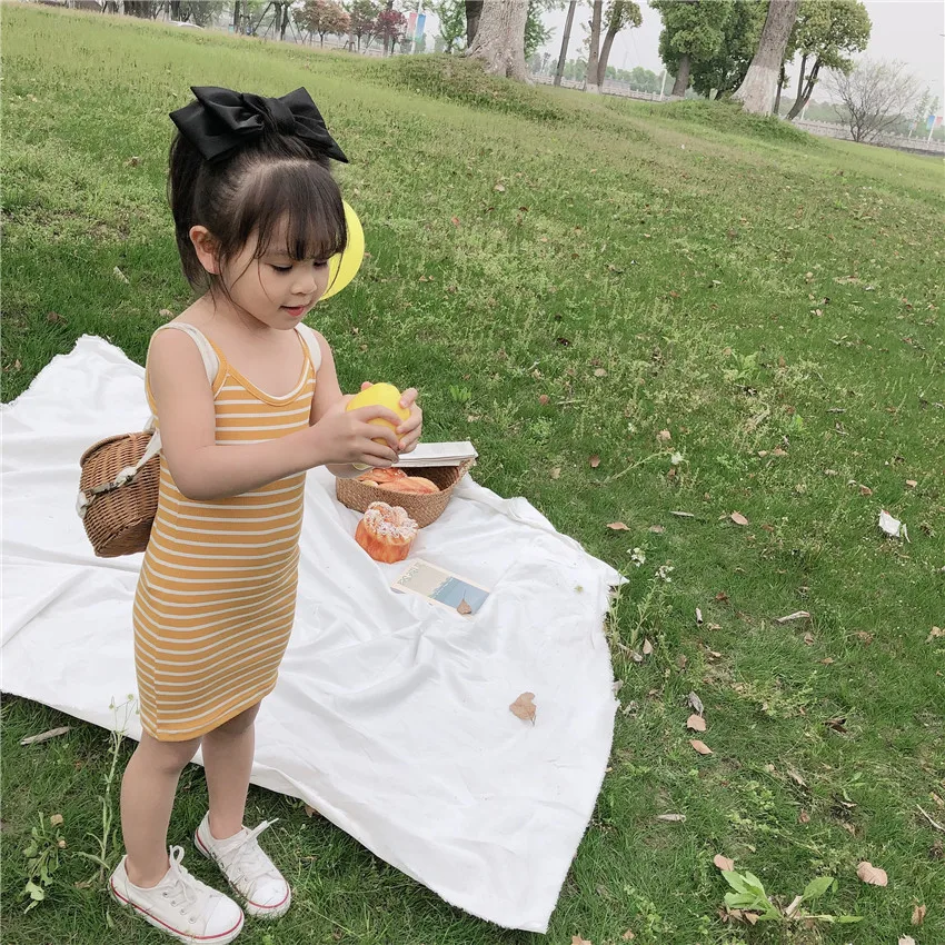 Roupas de Verão Algodão sem Mangas Crianças Novas Meninas Colete Bebê Elástico Cabresto Topos Menina Moda Estilingue Roupas 2020 11 algodão sem mangas colete bebê crianças elástico